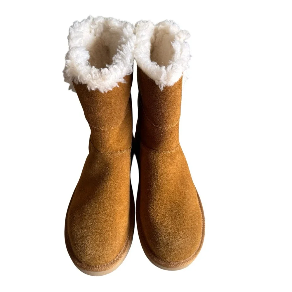 Koolaburra by UGG Women's Aribel Size 11 Short Chestnut Winter Boots 1115156‎